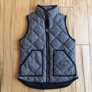 J. Crew Herringbone Quilted Vest
